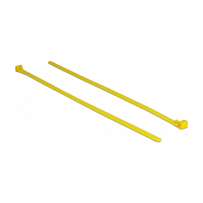 DELOCK Kabelbinder wiederverw. b.85°C 200x7.5mm 100Stk geel