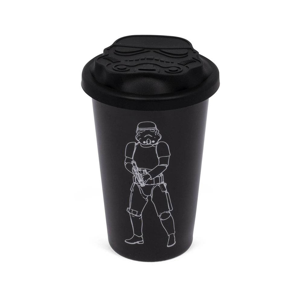 ThumbsUp! Trinkbecher Stormtrooper inkl. Deckel zwart
