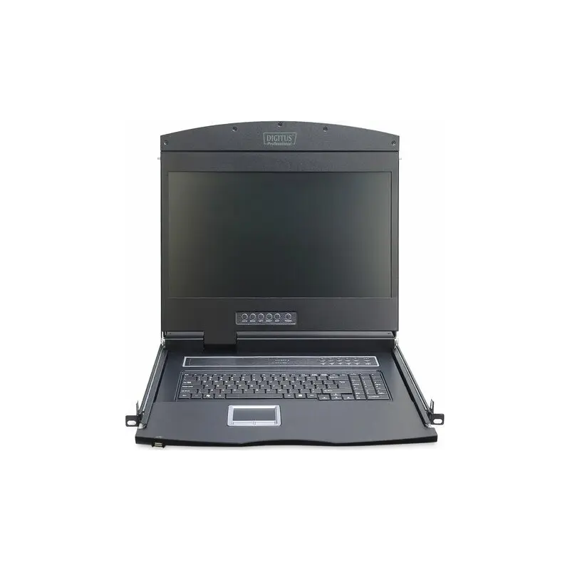 Digitus DS-72211 rack console 48,3 cm (19) 1366 x 768 Pixels Zwart 1U