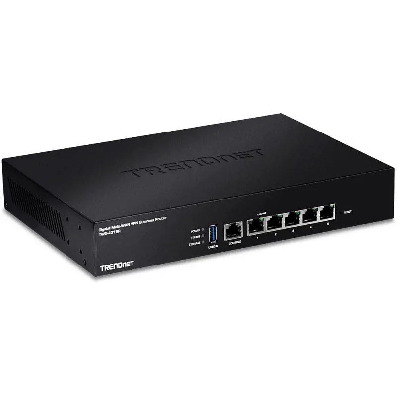 Trendnet TWG-431BR bedrade router Zwart
