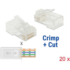 DeLOCK 86451 kabel-connector RJ-45 Transparant