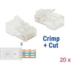 DeLOCK 86453 kabel-connector RJ-45 Transparant