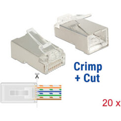 DeLOCK 86454 kabel-connector RJ-45 Transparant