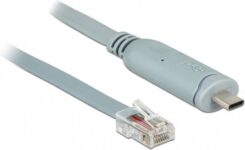 DeLOCK 89917 seriële kabel Grijs 0,5 m USB 2.0 Type-C RJ45