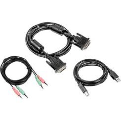 Trendnet TK-CD06 toetsenbord-video-muis (kvm) kabel Zwart 1,8 m