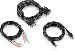 Trendnet TK-CD10 toetsenbord-video-muis (kvm) kabel Zwart 3 m