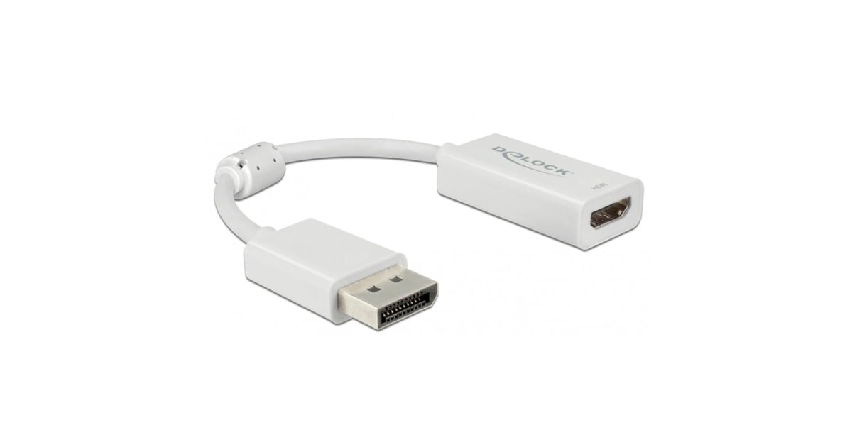 DeLOCK 63936 video kabel adapter 0,1 m DisplayPort HDMI Wit