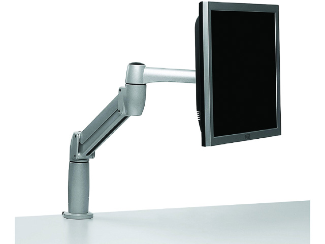 Space-arm, Clamp, White, 3-8 kg, VESA 75/100