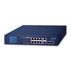 PLANET GSD-1222VHP netwerk-switch Unmanaged Gigabit Ethernet (10/100/1000) Power over Ethernet (PoE) 1U Blauw