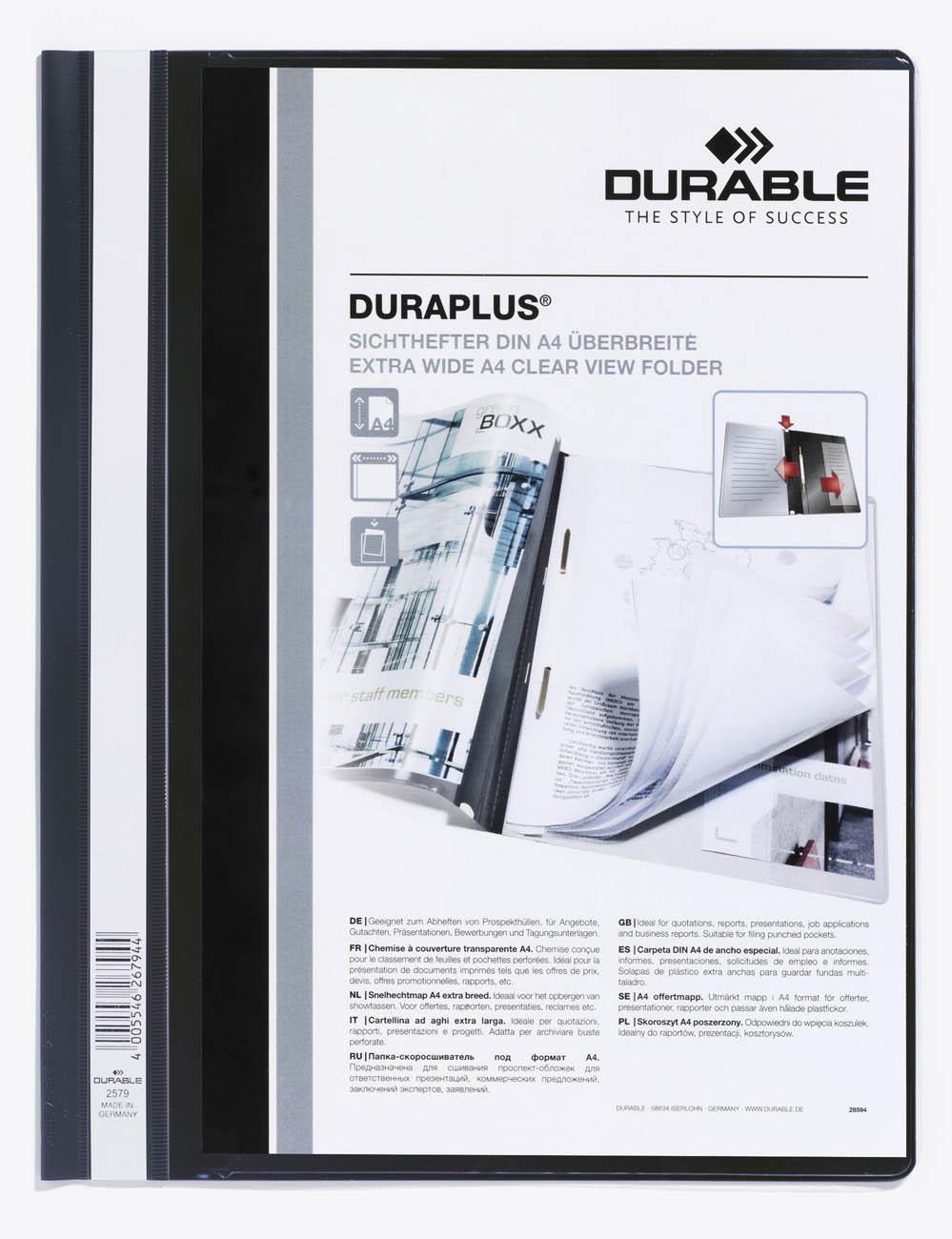 Duraplus, A4, zwart