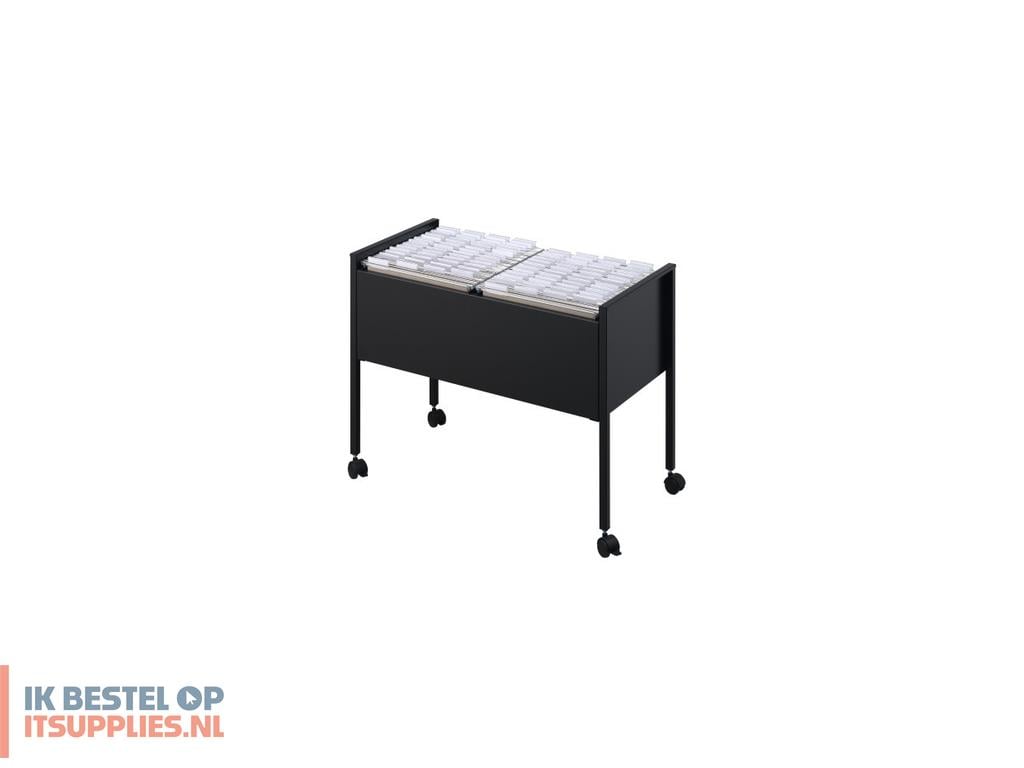 Durable 100 Duo tijdschriftenhouder Roestvrijstaal Zwart