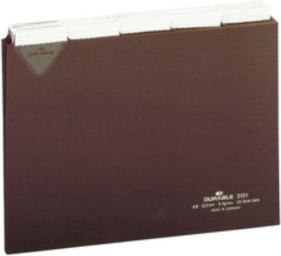 Durable 315111 indextab Blanco tabbladindex PVC Bruin