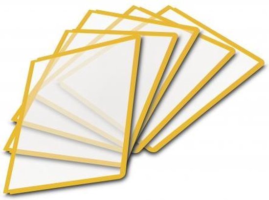 SHERPA Zichtpanelen met profiellijst voor DIN A4 formaat, geel