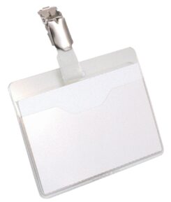 Hoezen met clip voor bedrijfs, 25 stuks, transparant