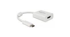 DeLOCK 63937 video kabel adapter 0,1 m USB Type-C HDMI Wit
