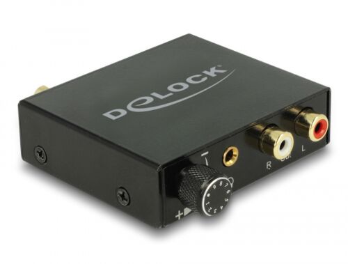 DeLOCK 63972 audio-omzetter Zwart