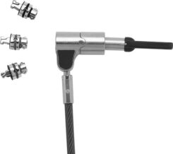 DICOTA D31700 kabelslot Zwart, Zilver 2 m