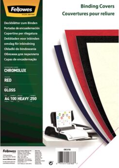 Chromolux dekbladen glans - rood A4