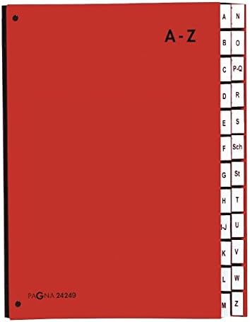 Pagna 24249-01 sorteermap Rood Karton A4