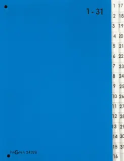 Pagna 24329-02 sorteermap Blauw Karton A4