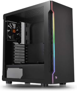 Behuizing Thermaltake H200 TG Midi Tower RGB zwart retail