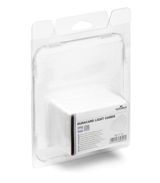 Durable 891402 blanco plastic kaarten