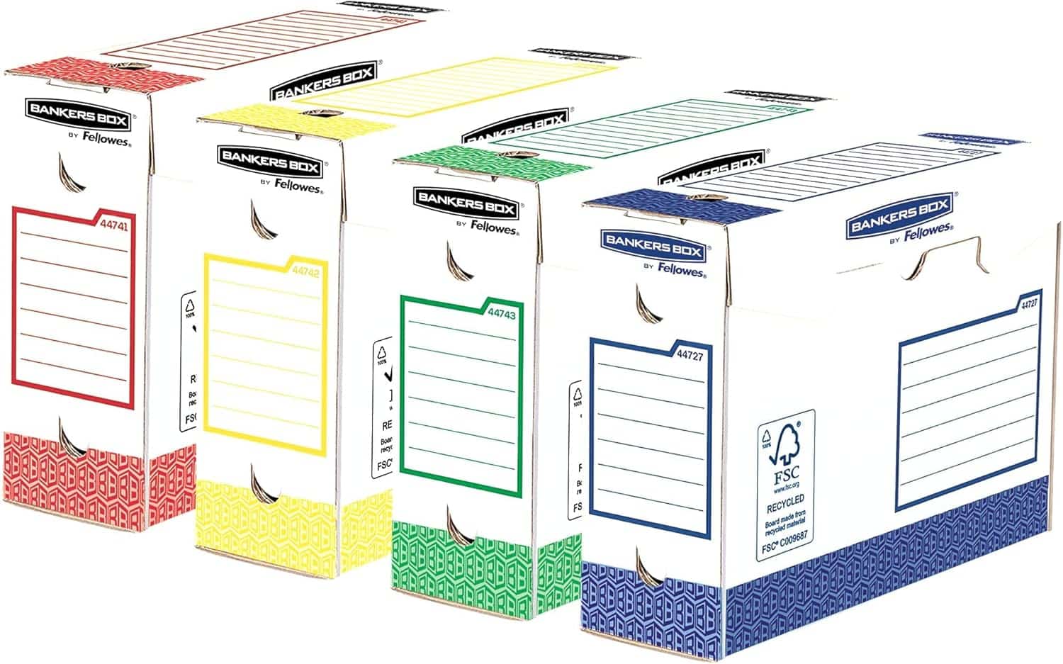 BankersBox Archivschachtel A4+ B:100mm gesorteerd 8PK