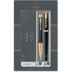Parker 2093381 pennenset Zwart, Goud 2 stuk(s)