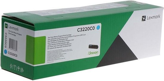 Lexmark C3220C0 tonercartridge 1 stuk(s) Cyaan