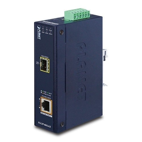 PLANET IGUP-805AT netwerk media converter 1000 Mbit/s Blauw