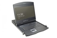 Digitus DS-72211-5GE rack console 48,3 cm (19) 1366 x 768 Pixels Zwart 1U