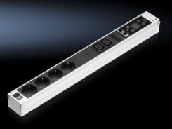 Rittal DK 7859.430 power uitbreiding 6 AC-uitgang(en) Binnen Zwart, Wit
