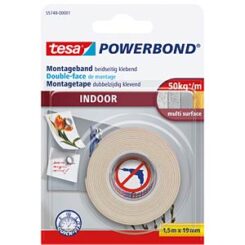 tesa Powerbond Montageband Indoor 1,5m 19mm