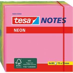 TESA 56004 zelfklevend notitiepapier Vierkant Meerkleurig 80 vel Zelfplakkend