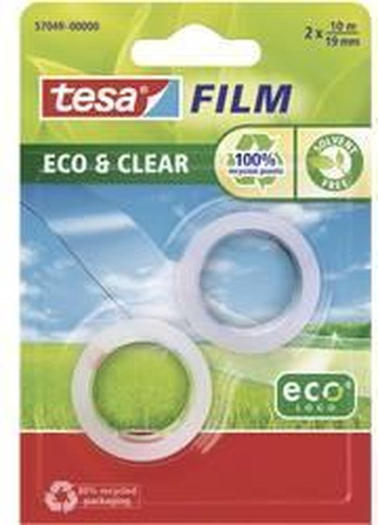TESA 57049 10 m Doorschijnend 2 stuk(s)
