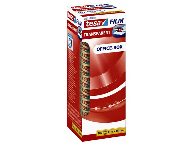 tesafilm Office Box rol 33m 15mm transparant 10St.