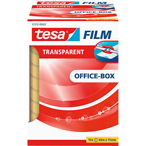tesafilm Office Box rol 66m 15mm transparant 10St.