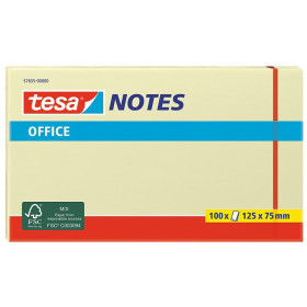 TESA 57655 zelfklevend notitiepapier Rechthoek Geel 100 vel Zelfplakkend