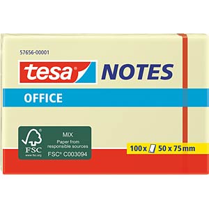 TESA 57656 zelfklevend notitiepapier Rechthoek Geel 100 vel Zelfplakkend