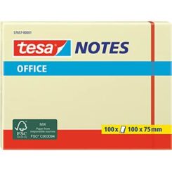 TESA 57657 zelfklevend notitiepapier Rechthoek Geel 100 vel Zelfplakkend