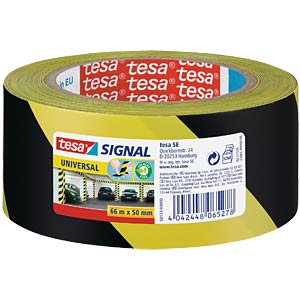 tesa Signal Markierungsklebeband Univ. 66m 50mm gelb/schwarz