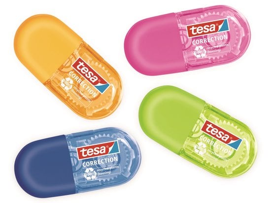 TESA 59816 correctie film/tape 6 m Blauw, Groen, Oranje, Roze 16 stuk(s)