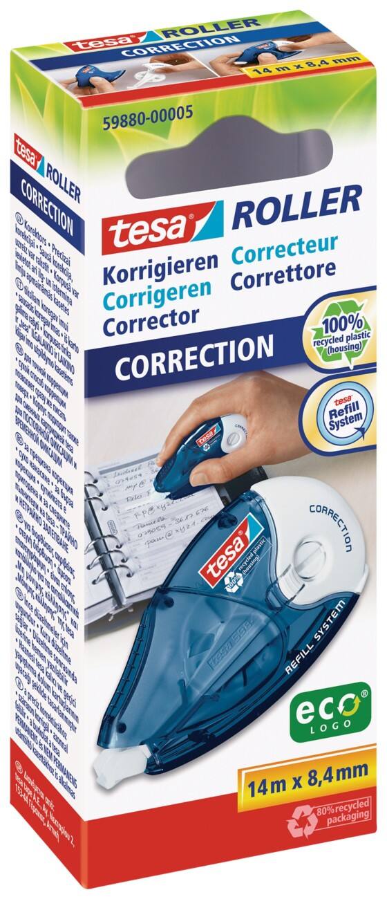 TESA 59880 correctie film/tape 14 m Blauw, Wit 1 stuk(s)