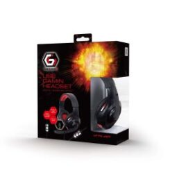 Gembird GHS-U-5.1-01 hoofdtelefoon/headset Bedraad Hoofdband Gamen Zwart, Rood