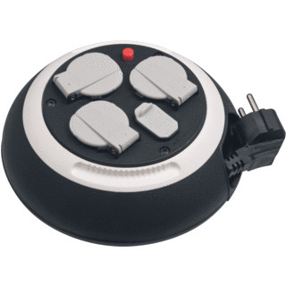 Brennenstuhl 1109220600 power uitbreiding 3 m 3 AC-uitgang(en) Binnen Zwart, Wit