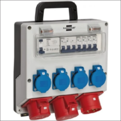 Brennenstuhl 1154890020 energiedistributie 7 AC-uitgang(en) Zwart, Blauw, Grijs, Rood