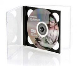 MediaRange BOX23 CD-doosje Jewel case 2 schijven Zwart, Transparant