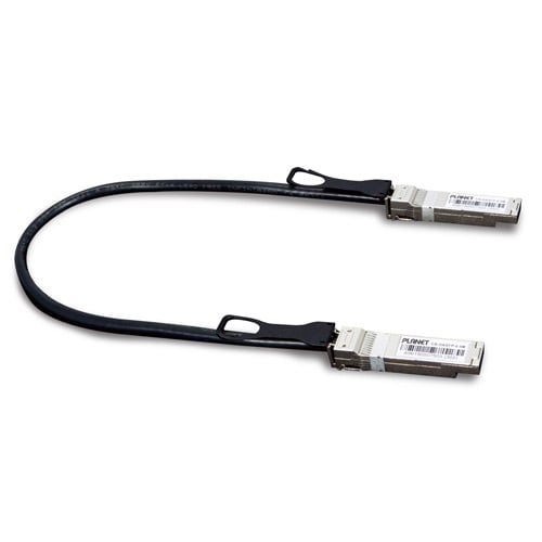 PLANET CB-DASFP-0.5M InfiniBand en Glasvezelkabel 0,5 m SFP+ Zwart