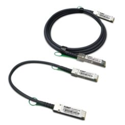 PLANET CB-DAQSFP-2M InfiniBand en Glasvezelkabel QSFP+ Zwart, Grijs