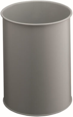 Durable Waste basket metal round 15 Grijs